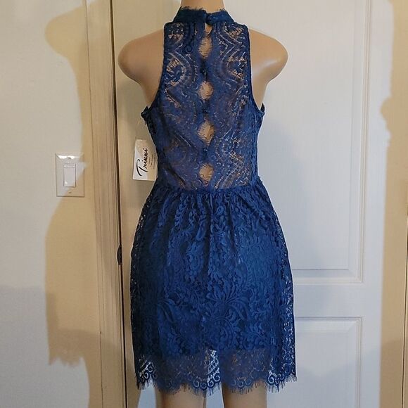 BRAND NEW TRIXXI  DARK GREEN LACE  DRESS - Picture 12 of 15